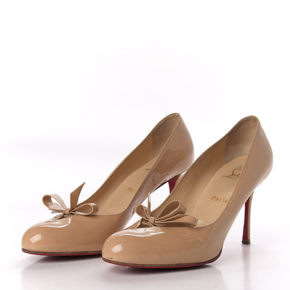 Christian Louboutin Patent Vinodo 85 Pumps 40.5 Nude 3 of 12