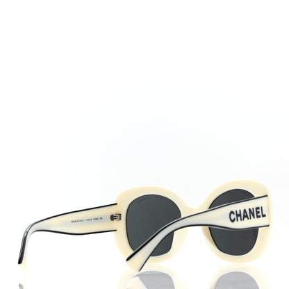 Chanel Acetate Sunglasses 71414A White 4 of 9