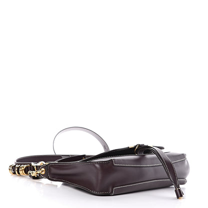 Chloe Calfskin Medium Marcie Saddle Shoulder Bag Black Raisin 4 of 9