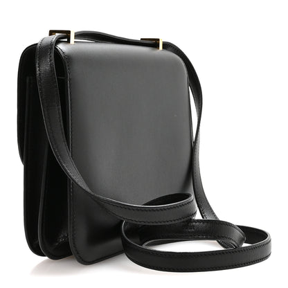Hermes Tadelakt Lizard Marquette Constance 18 Black Ombre 3 of 11