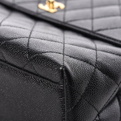 Chanel Caviar Quilted Jumbo Kelly Flap Black 17 of 20