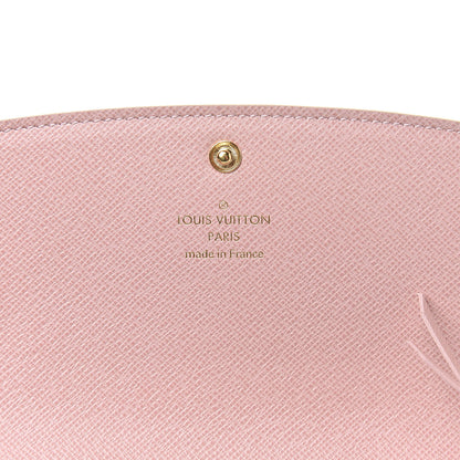 Louis Vuitton Damier Azur Emilie Wallet Rose Ballerine 6 of 8