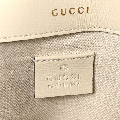 Gucci Azalea Calfskin Web Mini Horsebit 1955 Shoulder Bag Mystic White 6 of 10