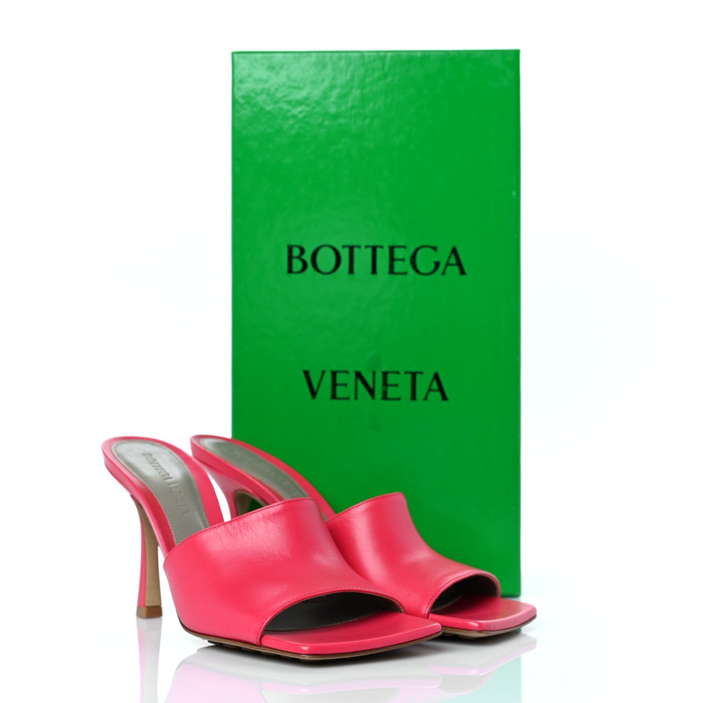 Lambskin Stretch Mule Sandals 36 Lollipop