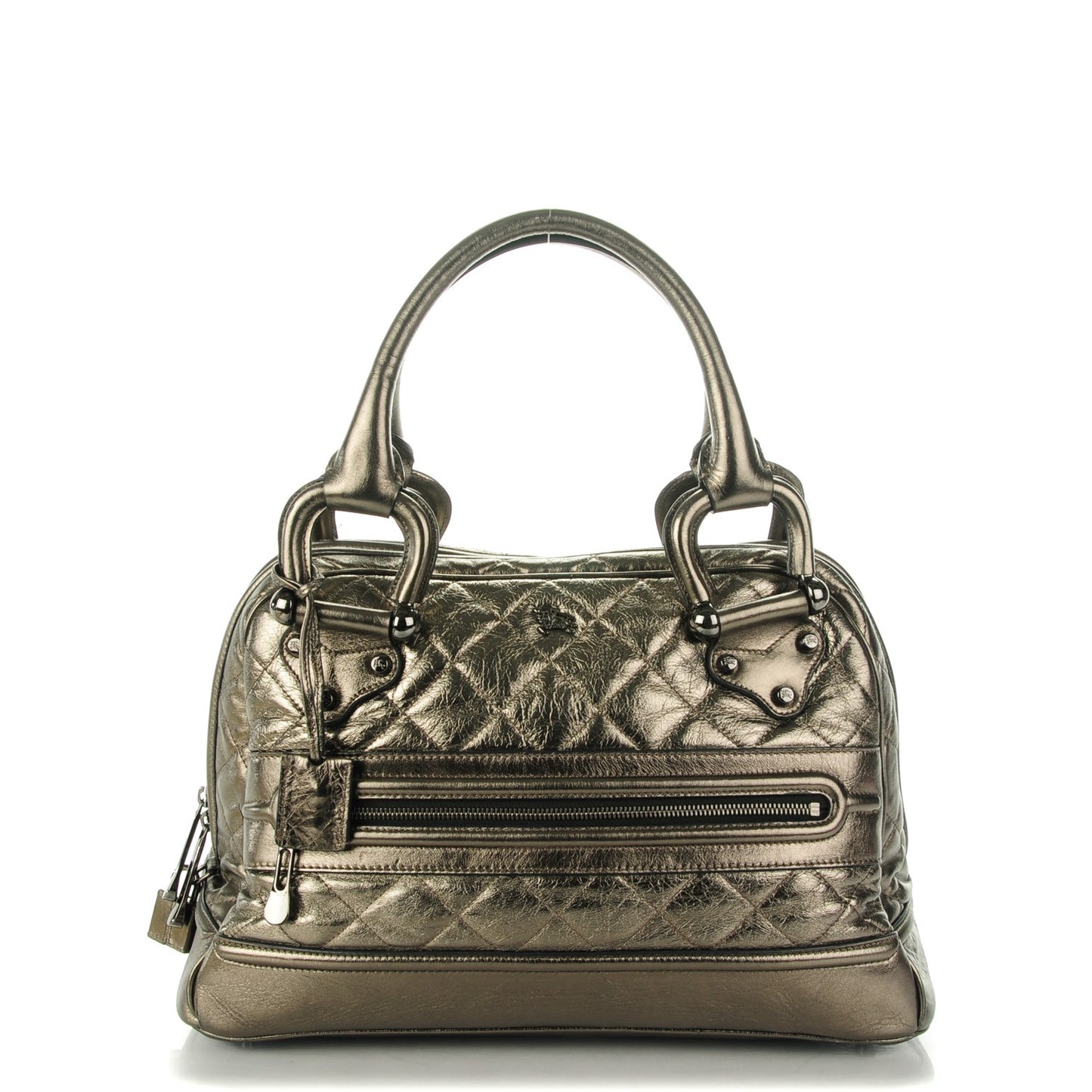 Metallic Quilted Westbury Tote Pewter