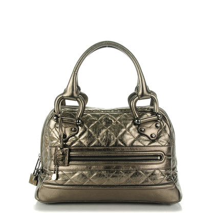 Burberry Metallic Quilted Westbury Tote Pewter 1 of 8