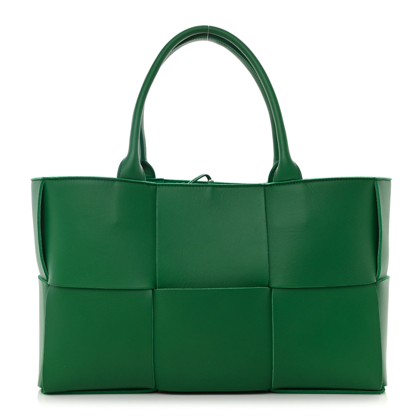 Nappa Maxi Intrecciato Medium Arco Tote Racing Green