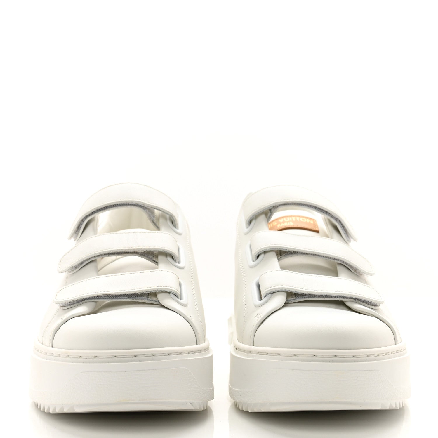 Louis Vuitton Lambskin Monogram Time Out Sneakers 39 White 2 of 8