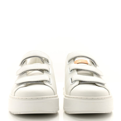 Louis Vuitton Lambskin Monogram Time Out Sneakers 39 White 2 of 8