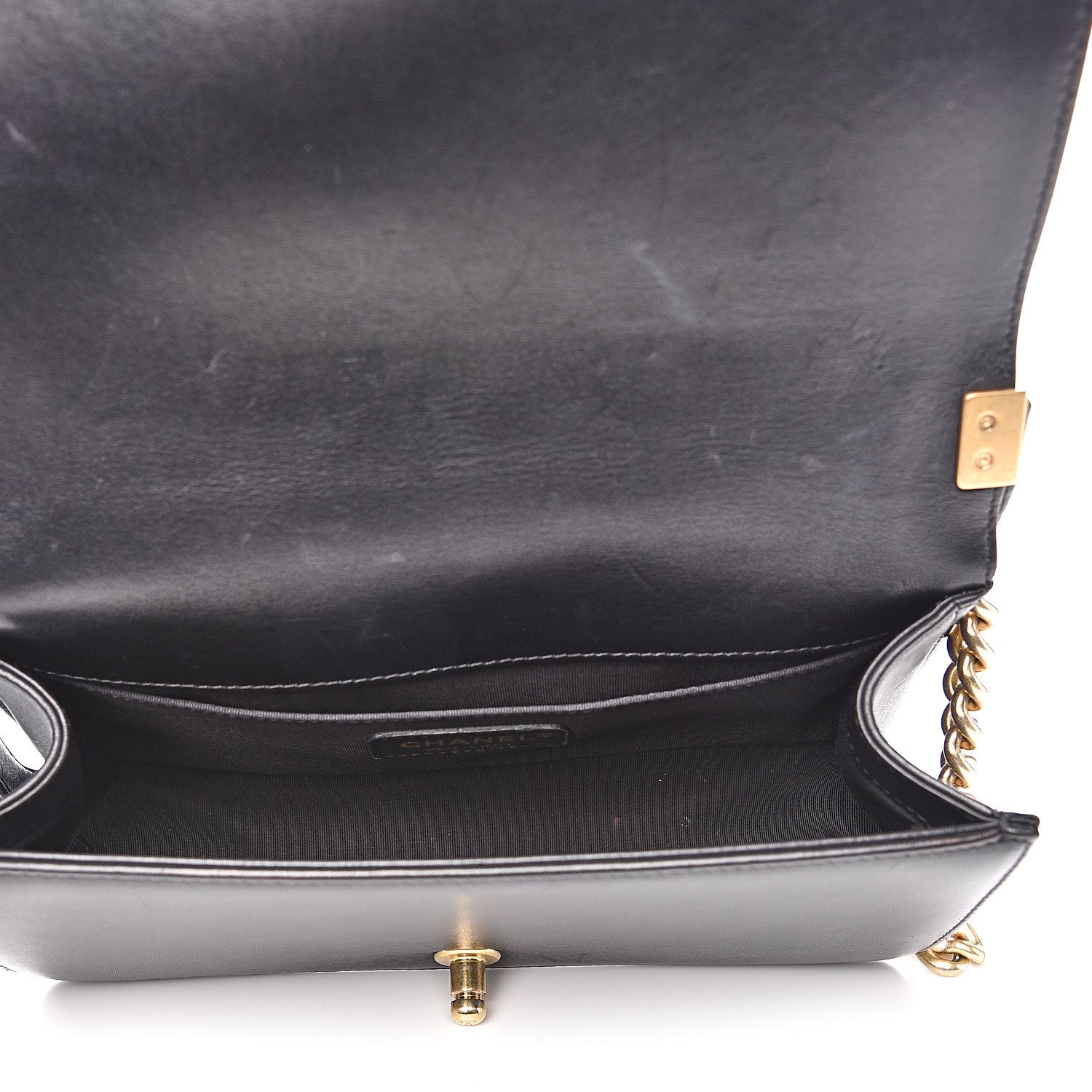 Chanel Lambskin Quilted Medium Boy Flap Black 4 of 17