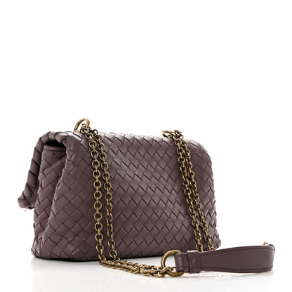 Bottega Veneta Nappa Intrecciato Baby Olimpia Shoulder Bag Lilac 3 of 11