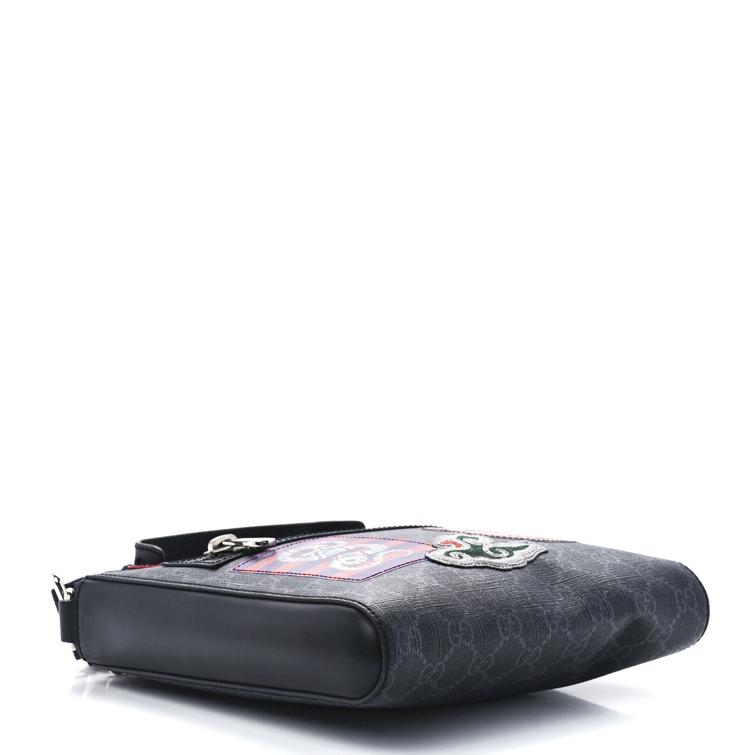 Gucci GG Supreme Monogram Night Courrier Flat Messenger Bag Black Multicolor 5 of 14
