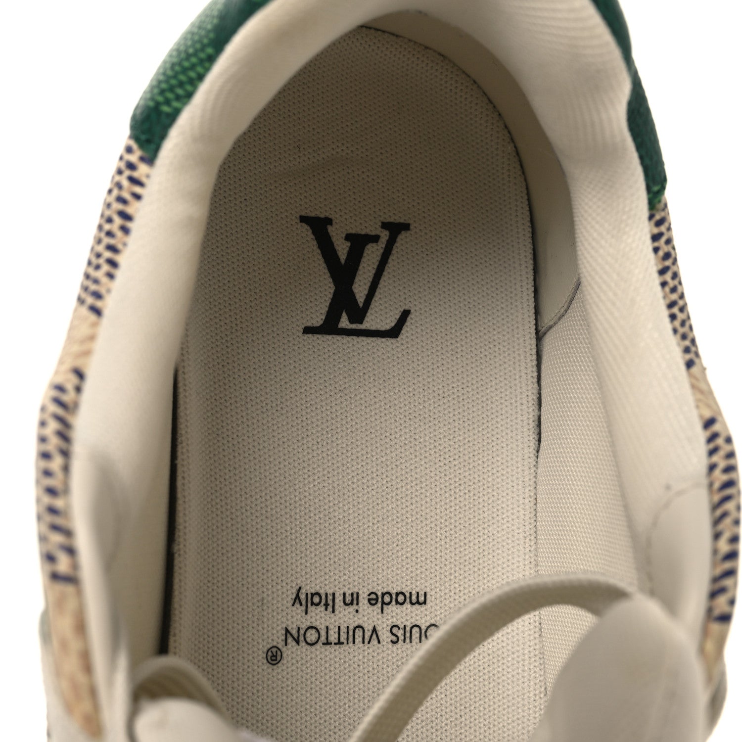 Louis Vuitton Damier Grained Calfskin Monogram Mens LV Trainer Sneakers 4 Green 8 of 8