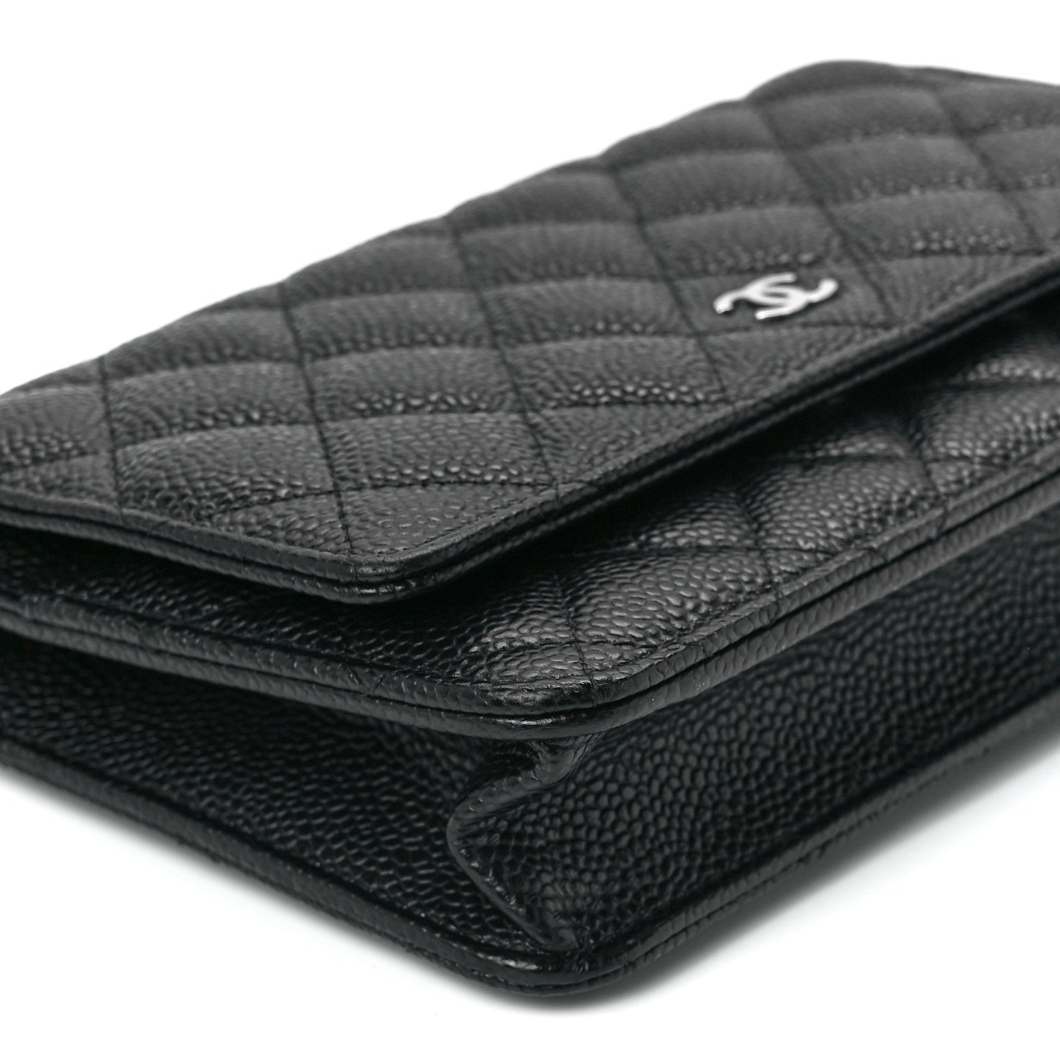 Chanel Caviar Quilted Wallet on Chain WOC Black 11 of 13