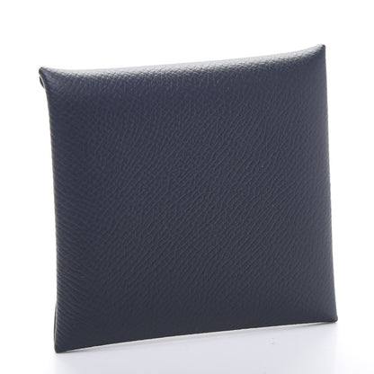 Hermes Epsom Verso Bastia Coin Purse Bleu Indigo Vert Amande 3 of 9