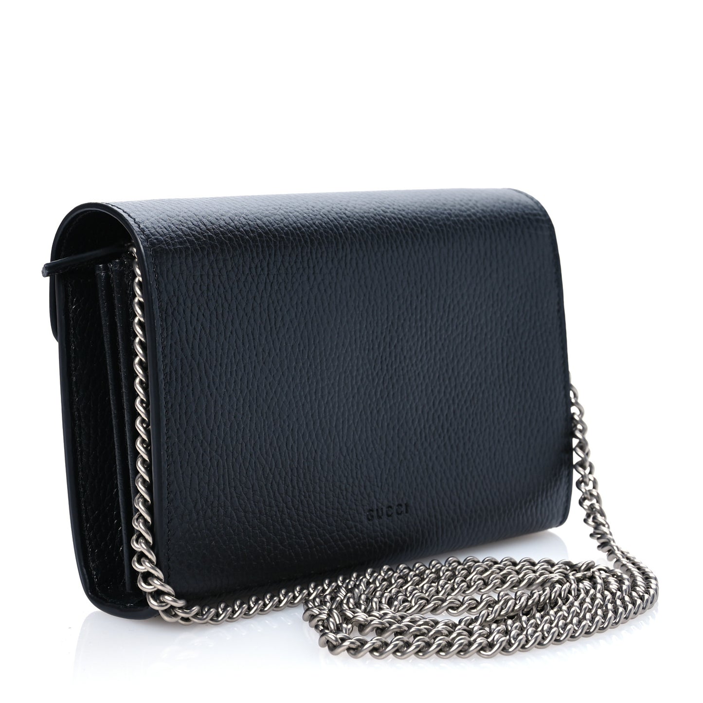 Calfskin Mini Dionysus Chain Wallet Black