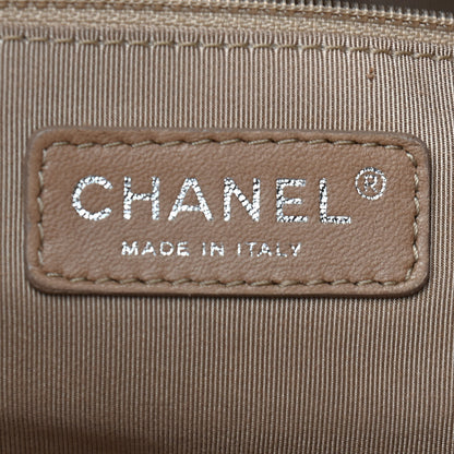 Chanel Caviar Quilted Expandable Zip Shoulder Bag Beige 15 of 43