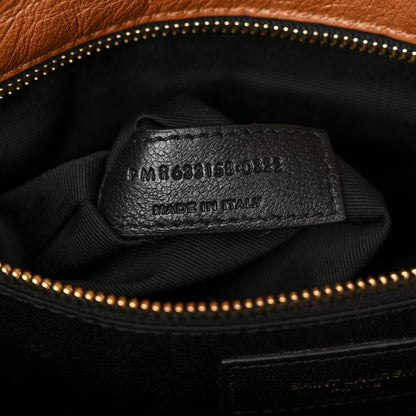 Saint Laurent Crinkled Calfskin Matelasse Monogram Medium Niki Chain Satchel Caramel 6 of 12