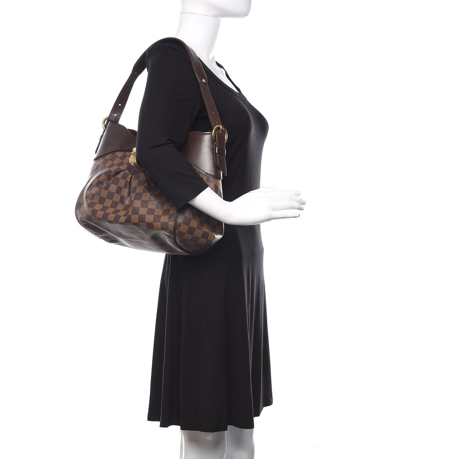 Louis Vuitton Damier Ebene Sistina MM 2 of 8