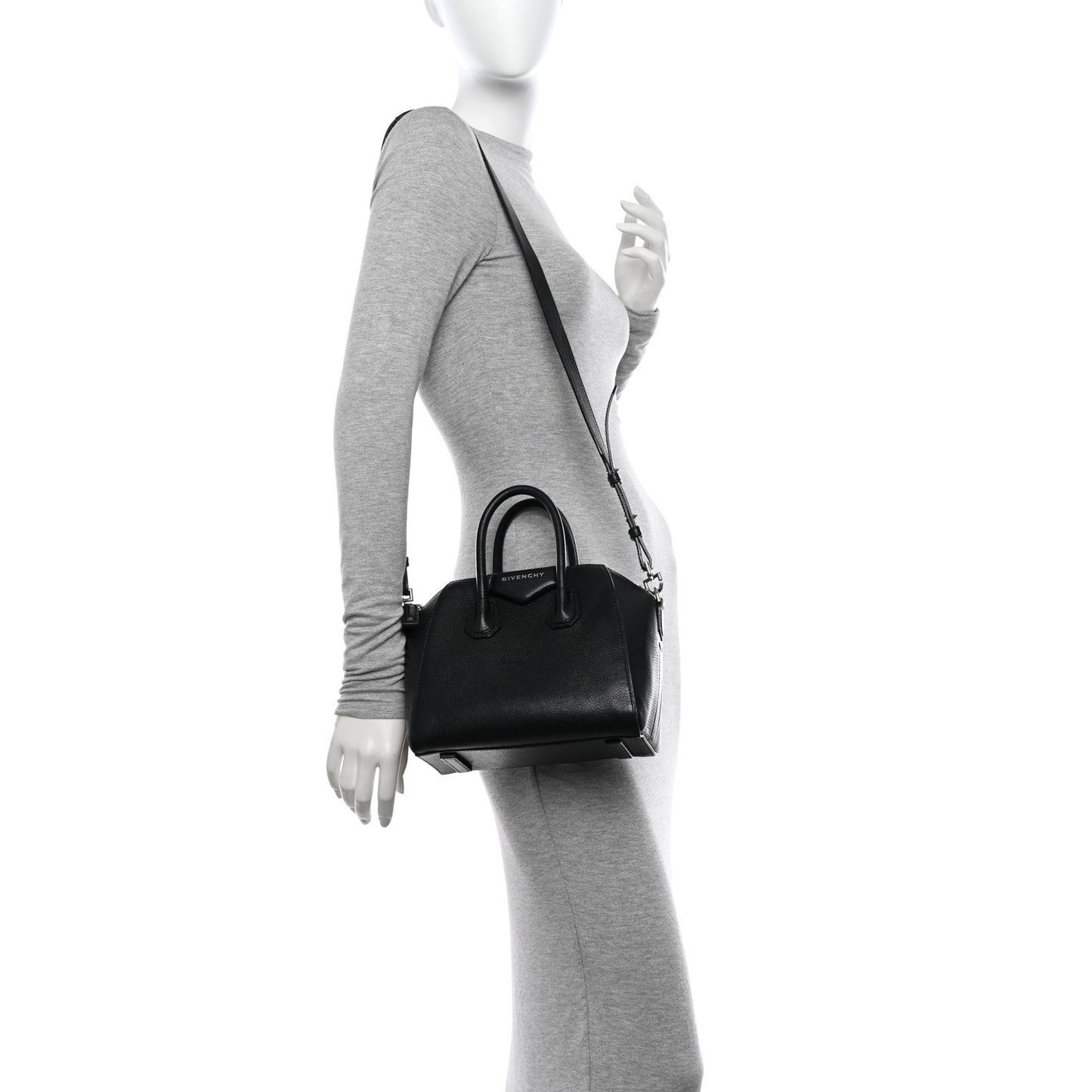 Sugar Goatskin Mini Antigona Black