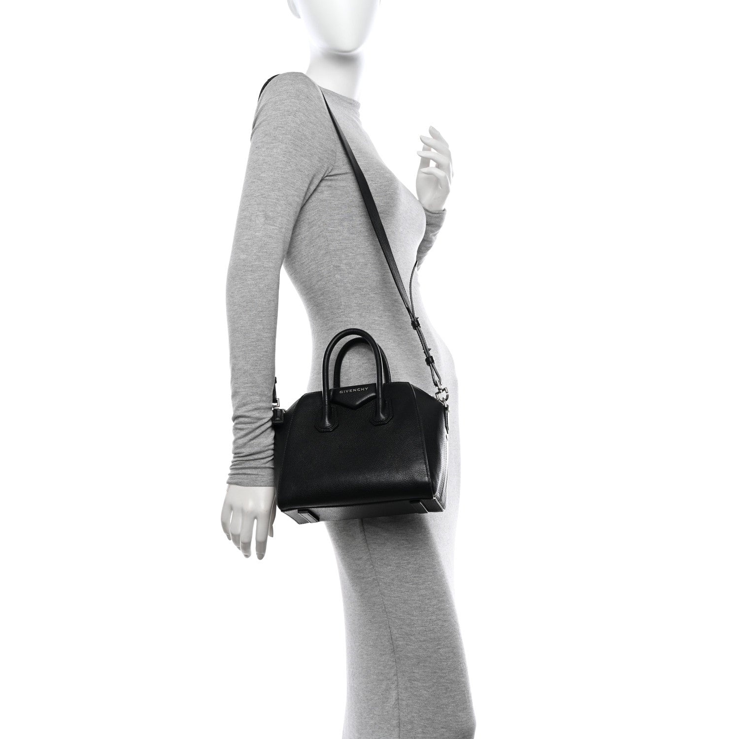 Givenchy Sugar Goatskin Mini Antigona Black 2 of 17