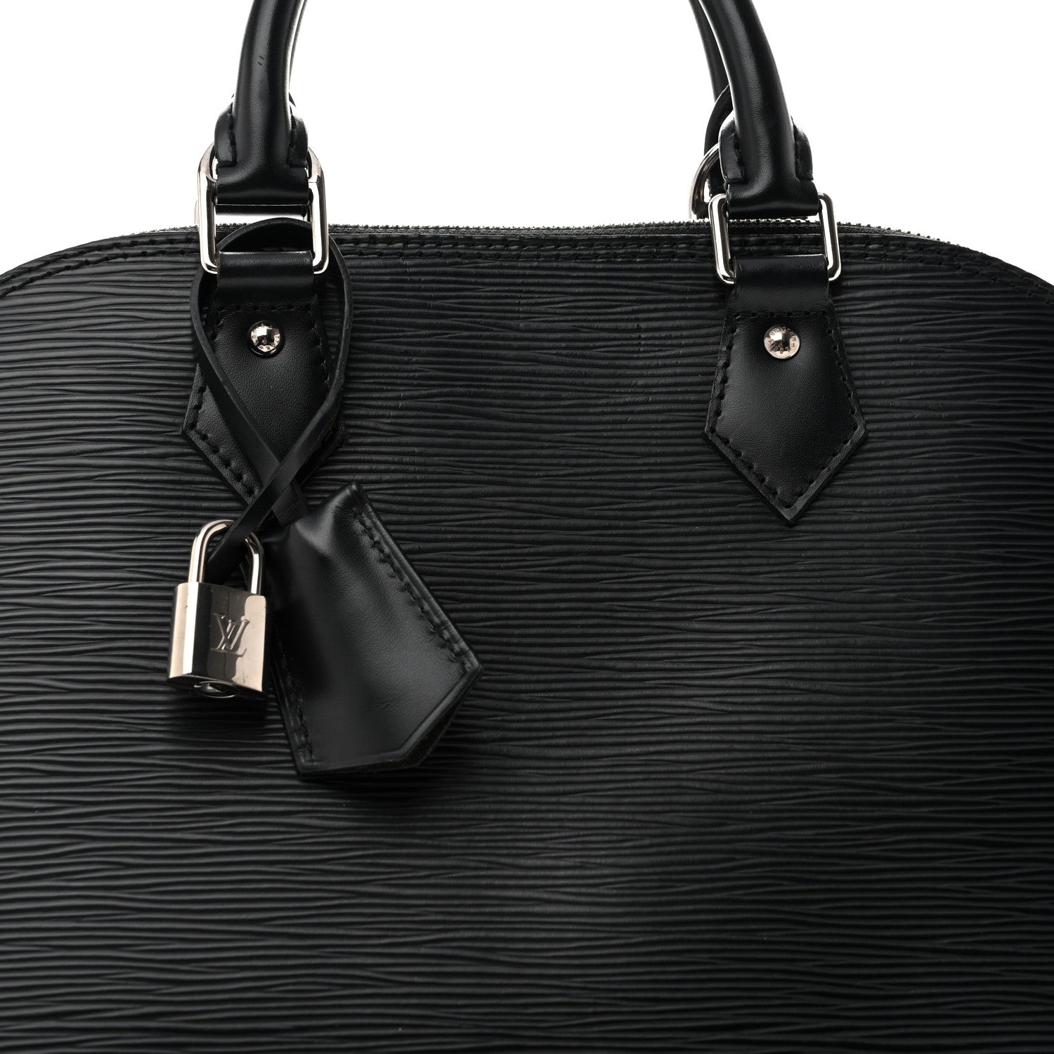 Louis Vuitton Metallic Epi Alma PM Black Silver 8 of 12