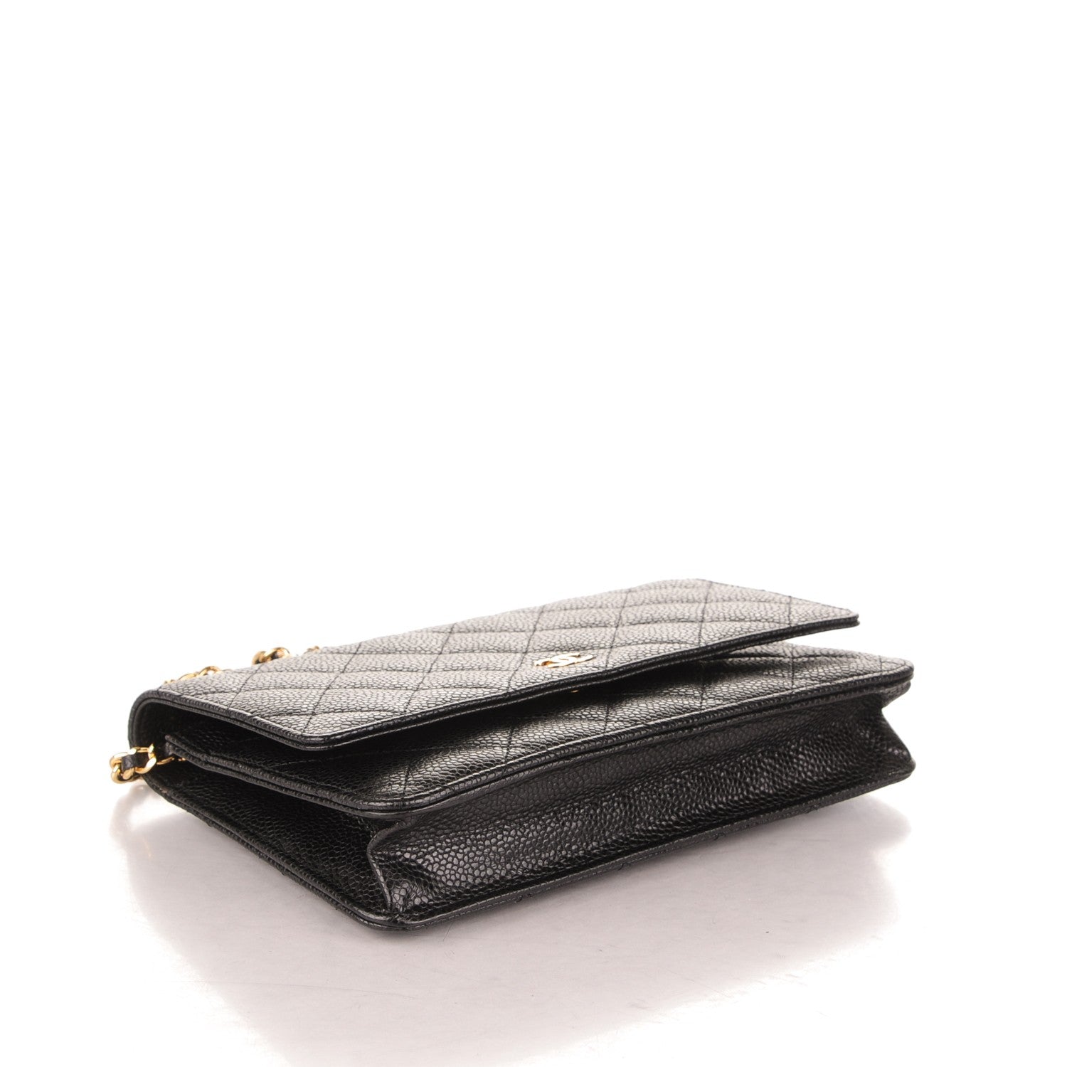 Chanel Caviar Quilted Wallet On Chain WOC Black 4 of 8