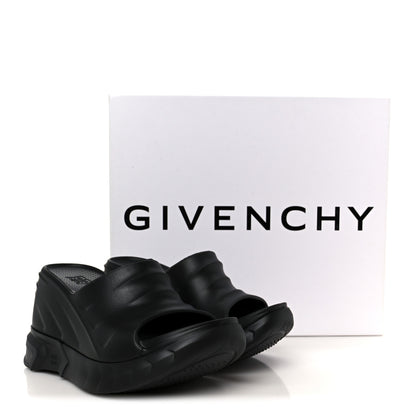 Givenchy Rubber Marshmallow Wedge Sandals 37 Black 10 of 10