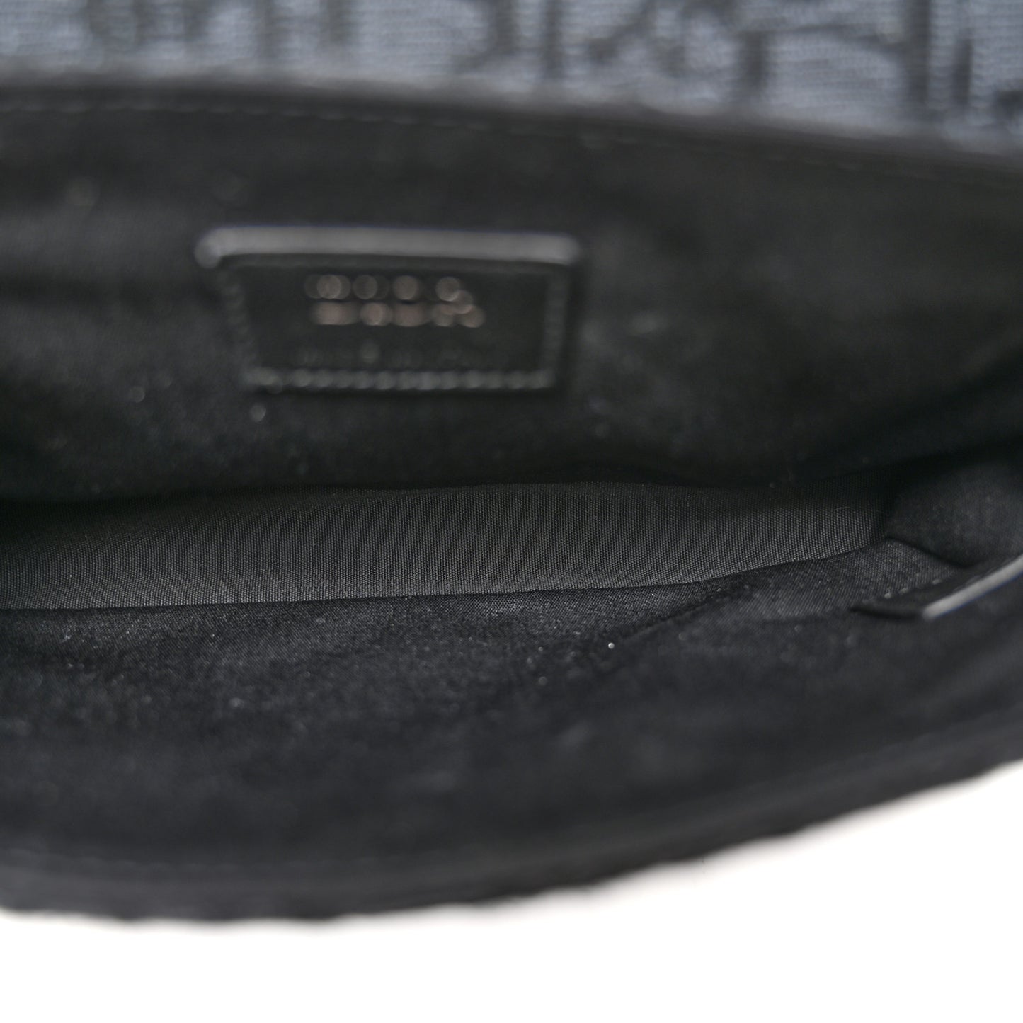 HOMME Oblique Canvas Flap Messenger Black