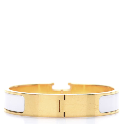 Hermes Enamel Narrow Clic Clac H Bracelet PM White 3 of 5