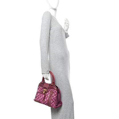 Louis Vuitton Monogram Denim Quilted Linda Fuchsia 2 of 12