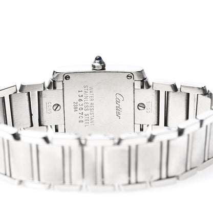 Cartier Stainless Steel 20mm Tank Francaise Quartz Watch 5 of 9