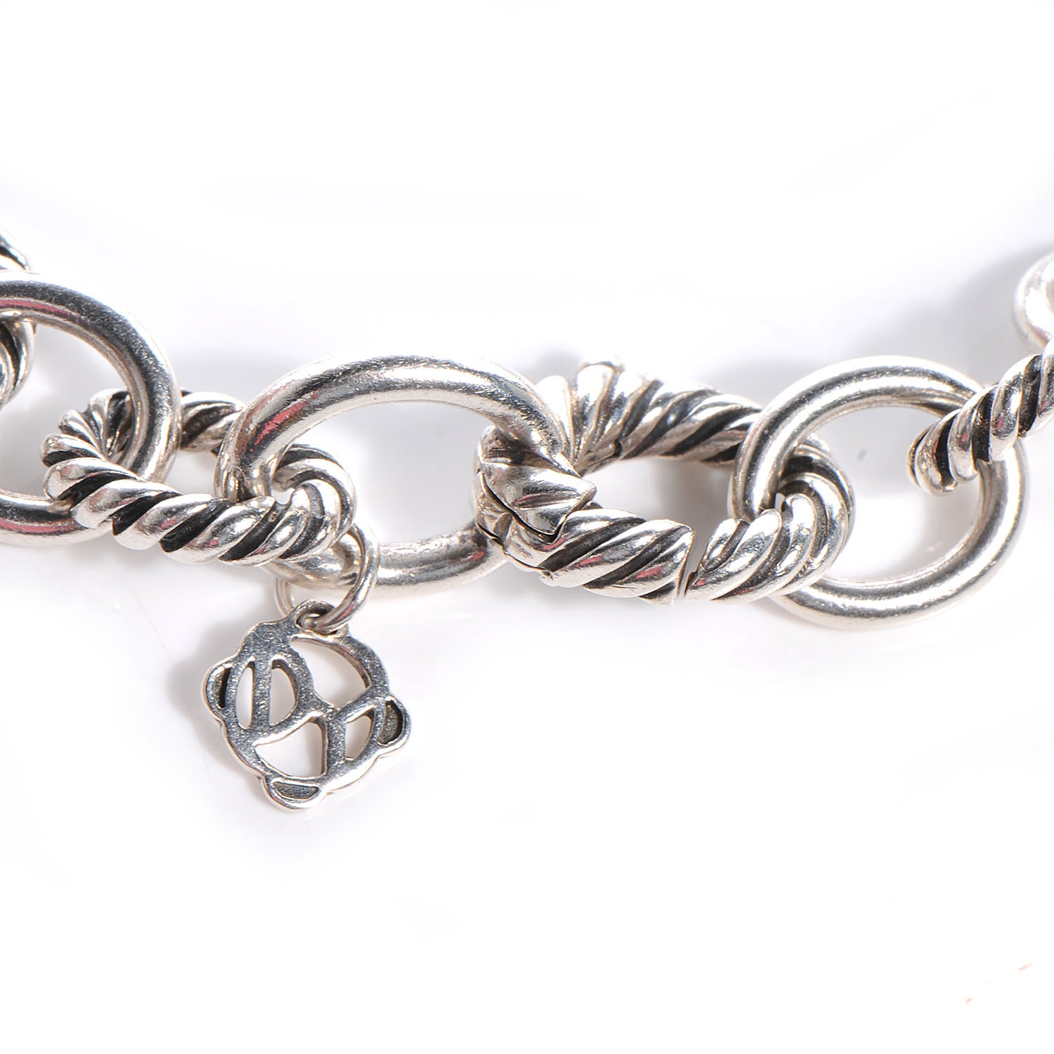 David Yurman Sterling Silver 12mm Large Oval Link Bracelet 3 of 4