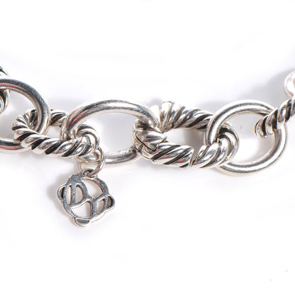 David Yurman Sterling Silver 12mm Large Oval Link Bracelet 3 of 4