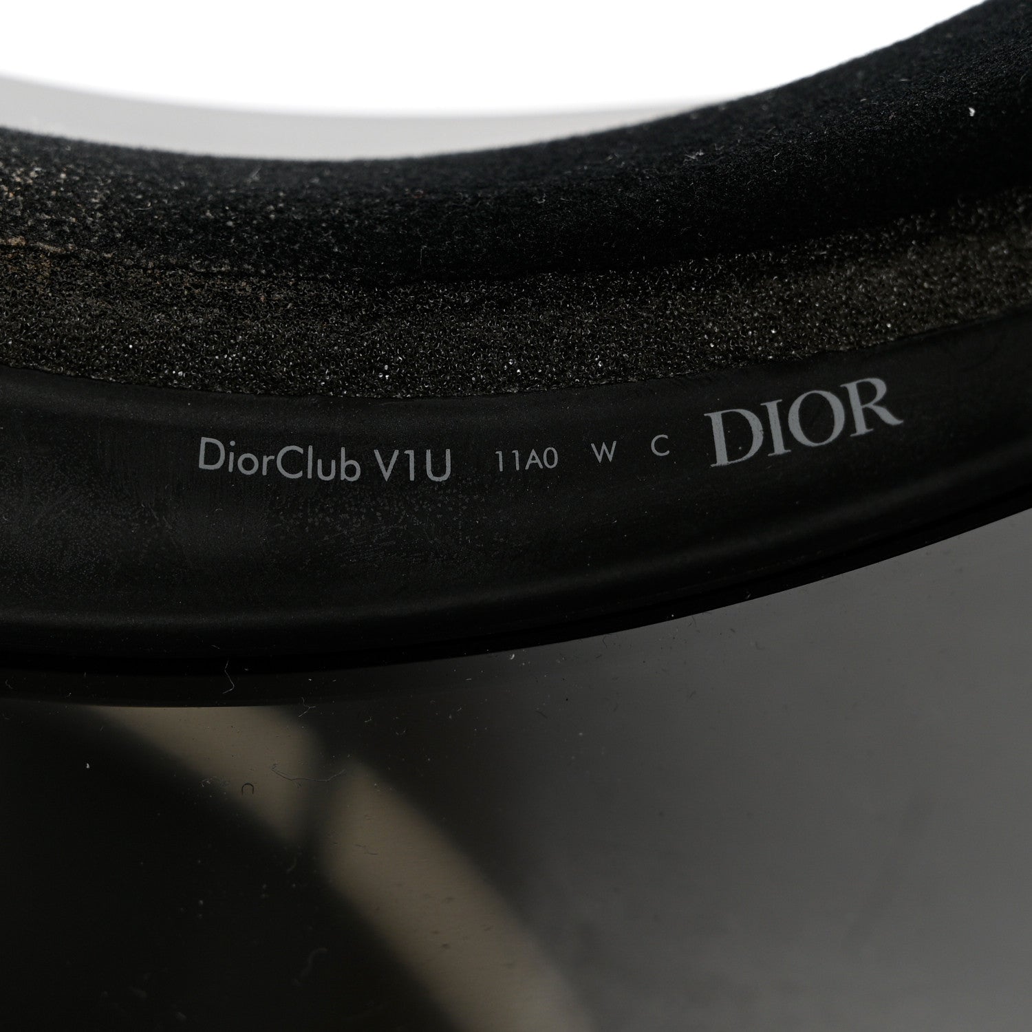 Christian Dior Mirrored DiorClubV1U Sun Visor Black 7 of 9