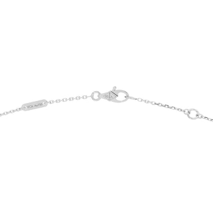 Van Cleef & Arpels 18K White Gold Turquoise Sweet Alhambra Butterfly Pendant Necklace 4 of 4