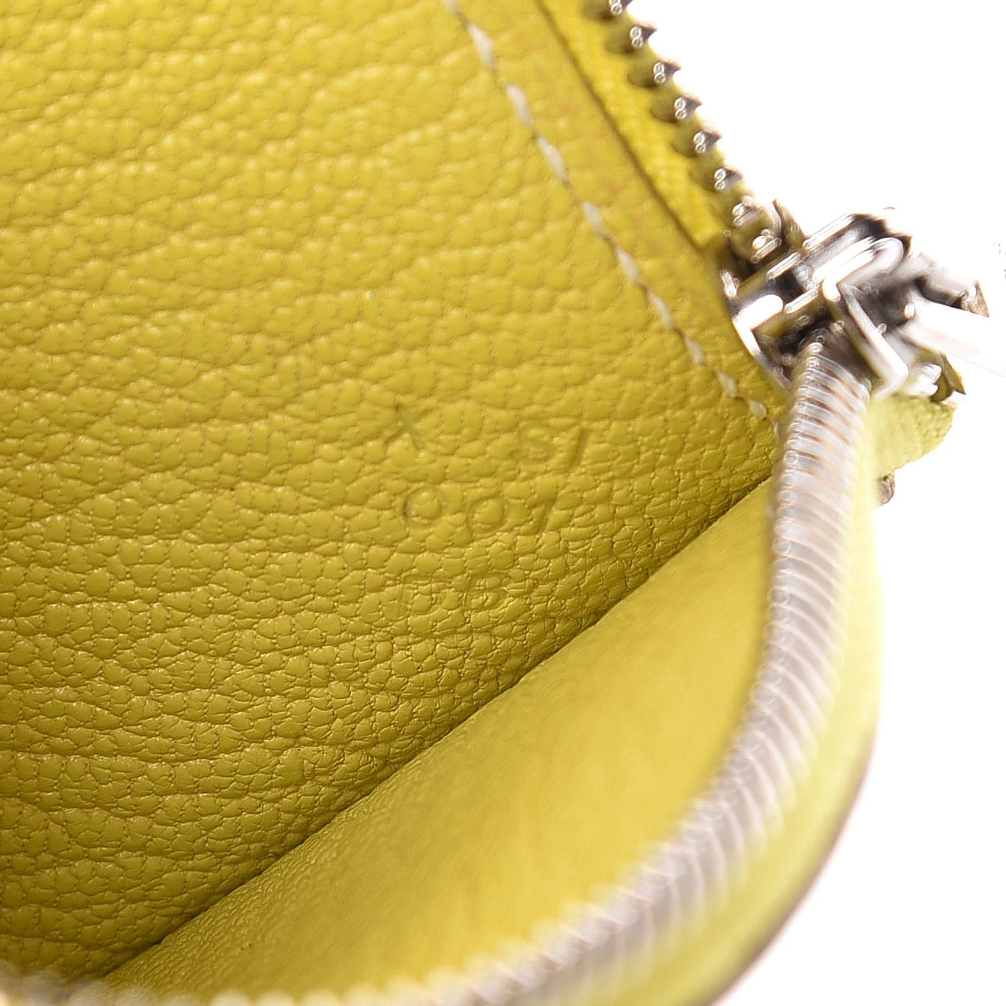 Chevre Mysore Tutti Frutti Citron Coin Purse Charm Lime
