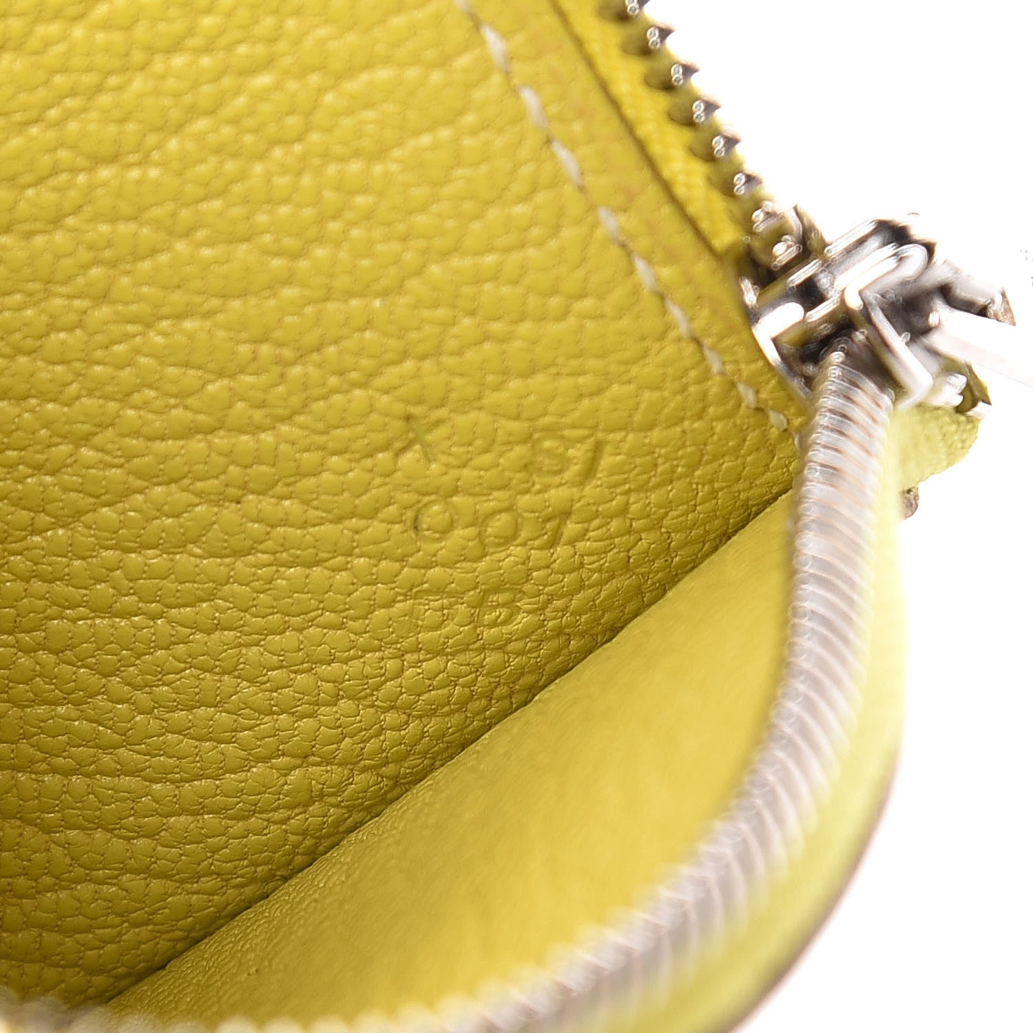 Hermes Chevre Mysore Tutti Frutti Citron Coin Purse Charm Lime 7 of 8
