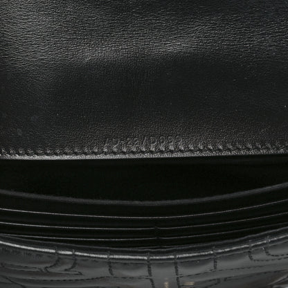 Salvatore Ferragamo Calfskin Quilted Gancini Mini Bag Black 7 of 11
