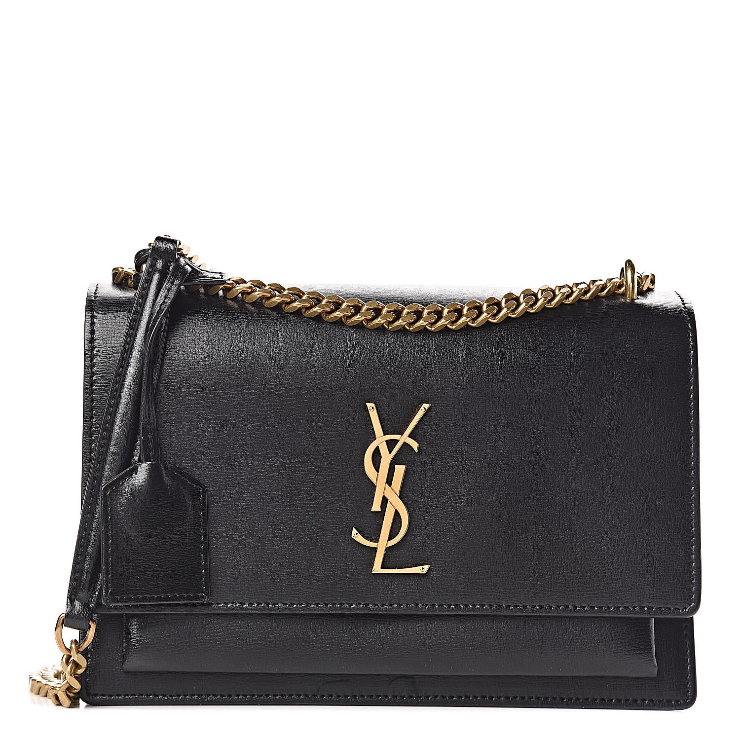 Saint Laurent Calfskin Medium Monogram Sunset Black 1 of 17