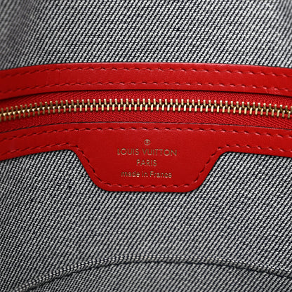 Louis Vuitton Denim Damier Monogram Onthego Blue Rouge 6 of 12