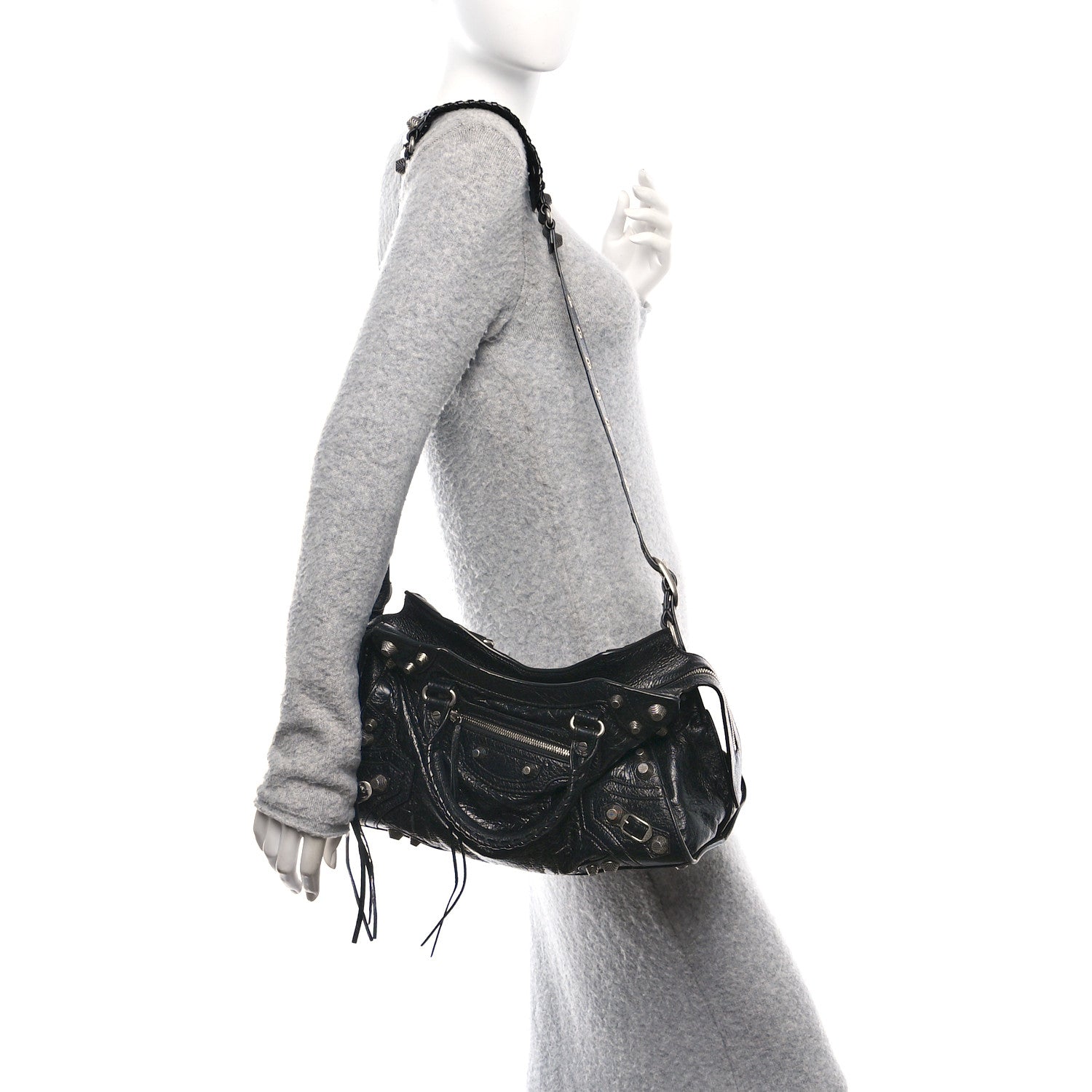 Balenciaga Agneau Arena Neo Cagole City Handbag Black 2 of 11