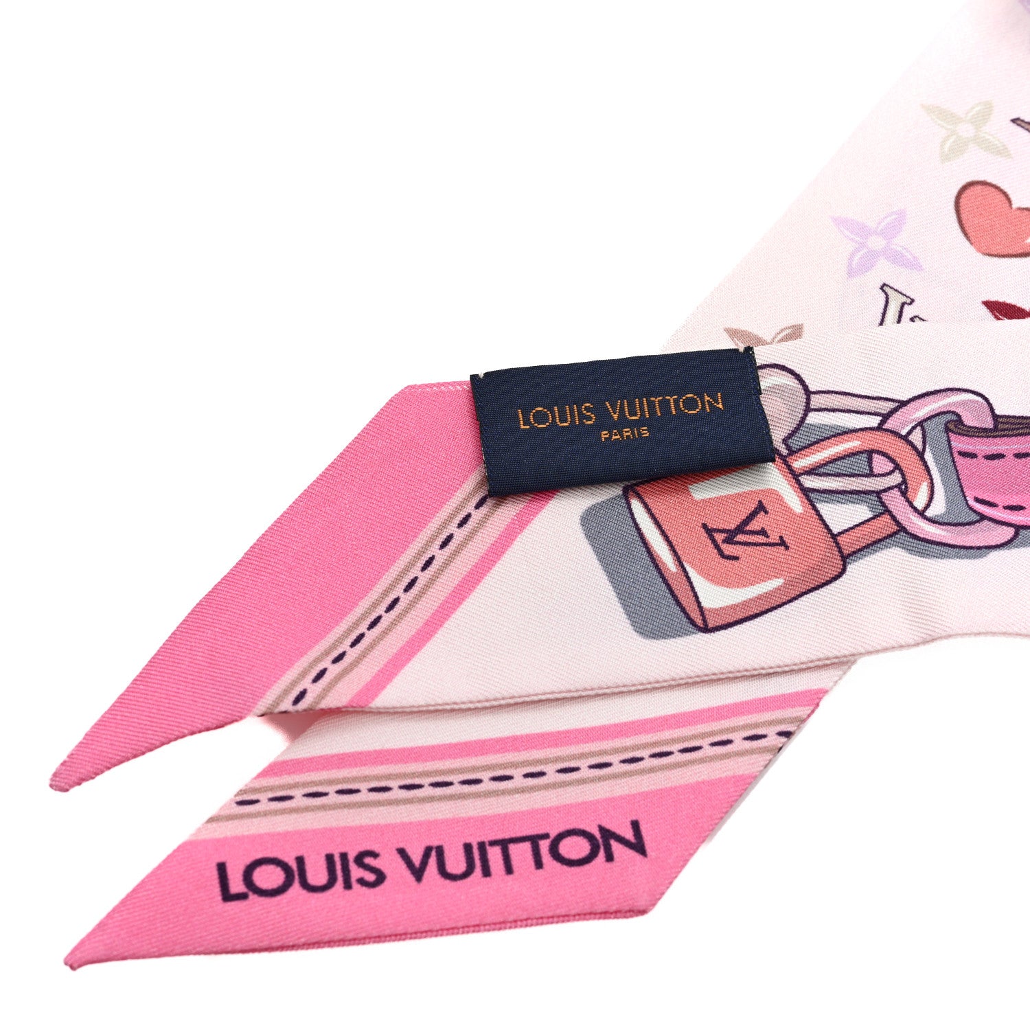 Louis Vuitton Silk Monogram A la Folie BB Bandeau Light Pink