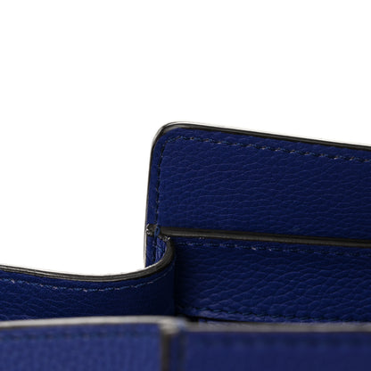 Celine Drummed Calfskin Mini Luggage Indigo 17 of 18