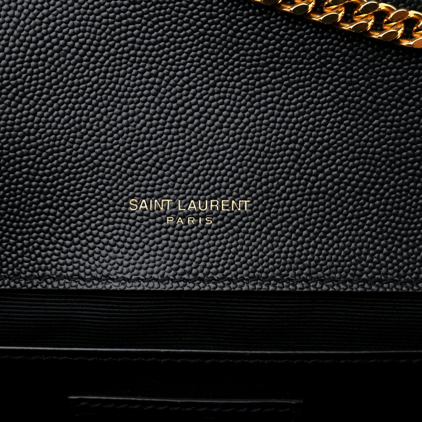 Grain De Poudre Medium Classic Monogram Kate Satchel Black