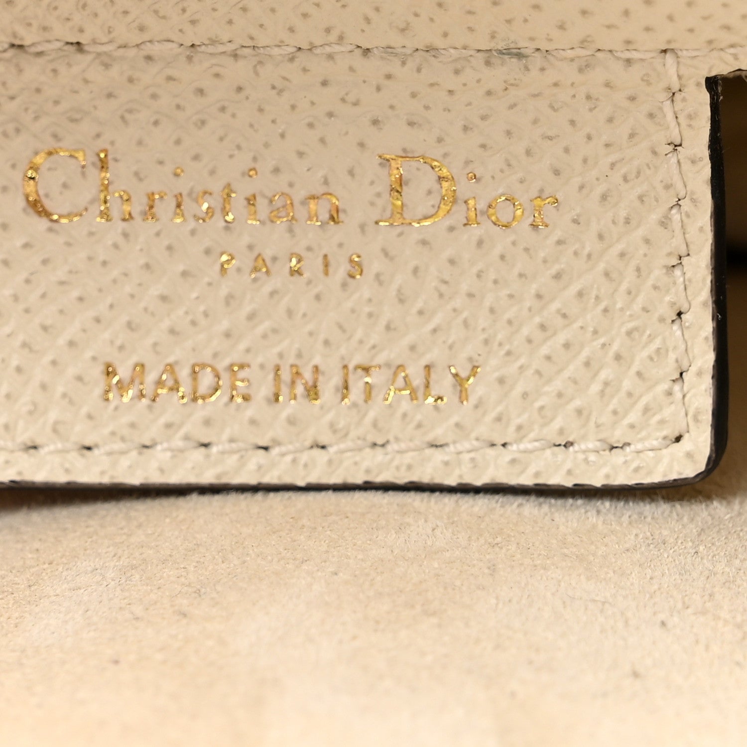 Christian Dior Grained Calfskin Saddle Bag White 6 of 15