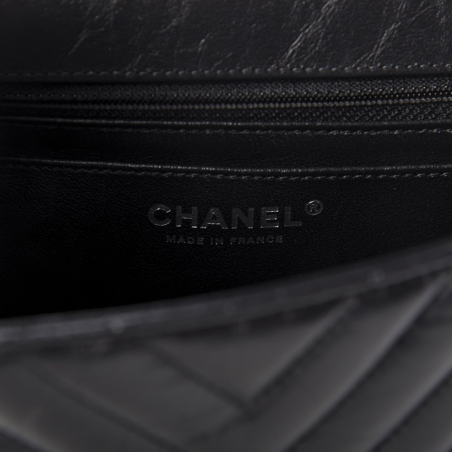 Chanel Aged Calfskin Chevron Quilted 2.55 Reissue Mini Flap So Black 8 of 10