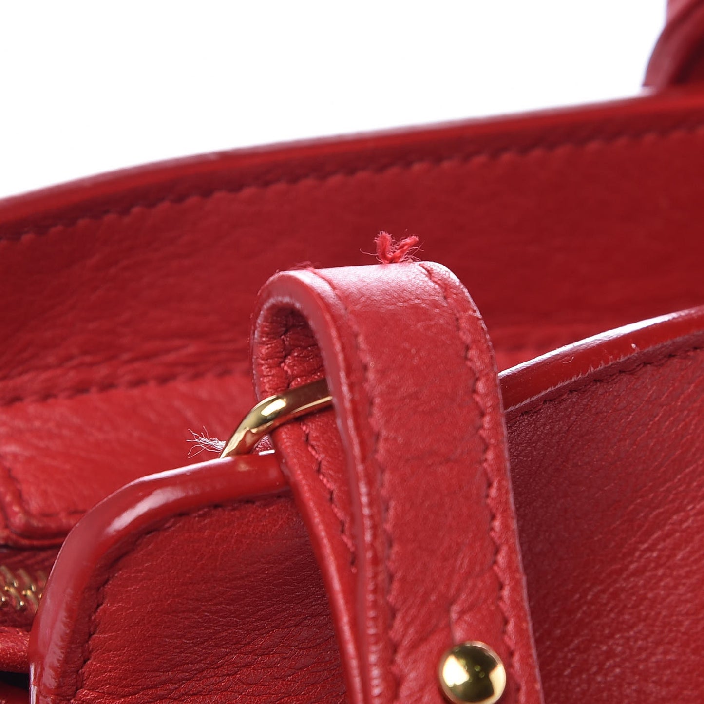 Calfskin Small Classic Y Cabas Rouge Orient