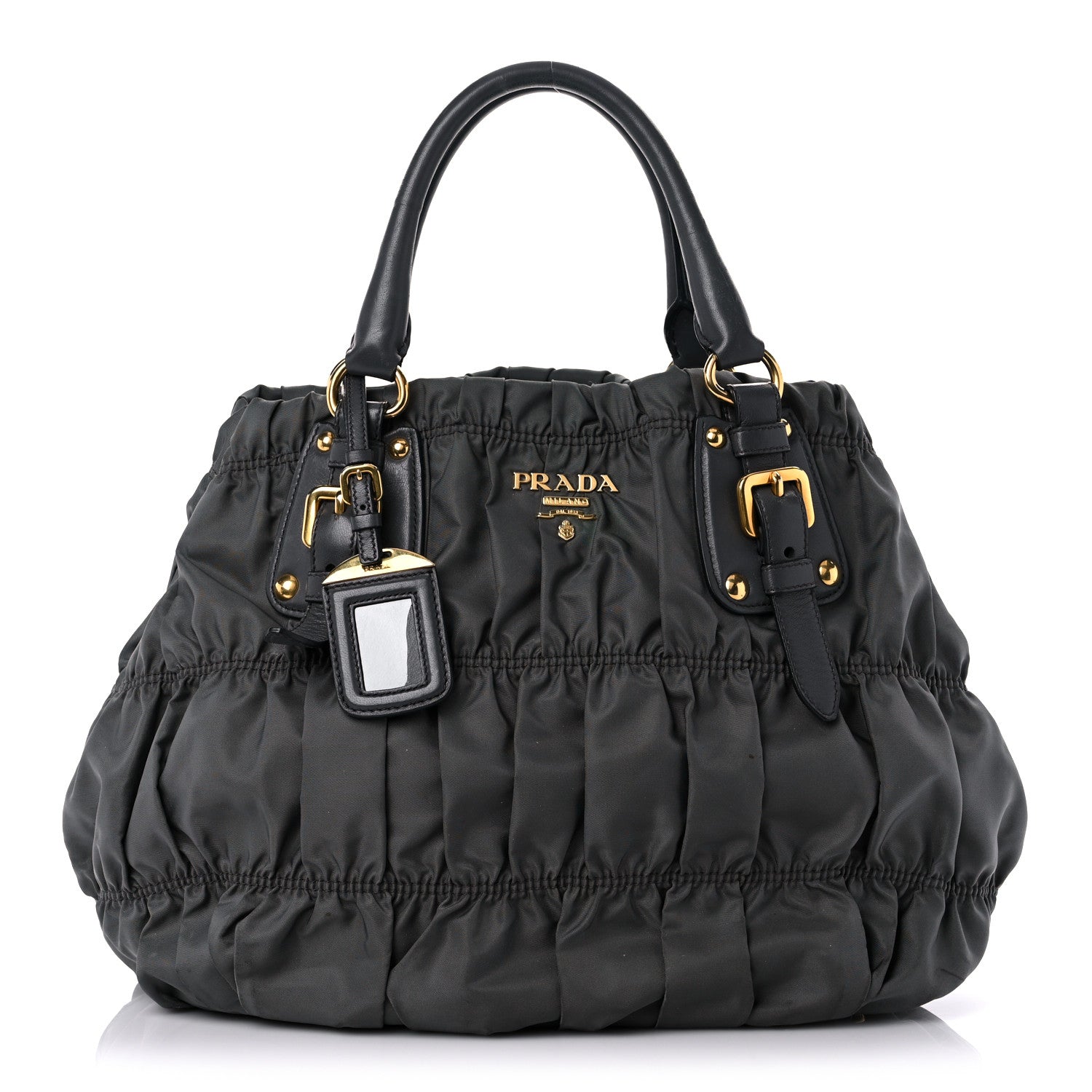 Prada Tessuto Nylon Gaufre Tote Fumo 1 of 26