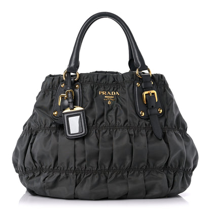 Prada Tessuto Nylon Gaufre Tote Fumo 1 of 26